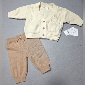 Grayson Mini 2-Piece Knit Set | Baby Neutral Outfit 0-3 Months - New With Tags
